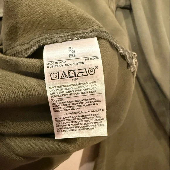 GUC Size XL Old Navy Olive Green Button-Up Utility Shirt - Women - Picture 5 of 7